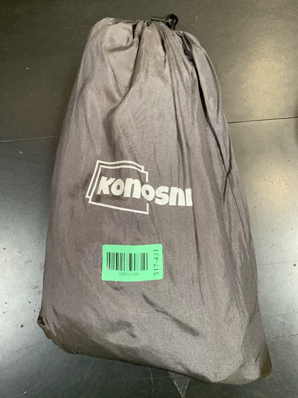 Photo 1 of Hammock Chair, Portable Large Hanging Rope Swing, Lightweight Nylon Parachute, Max 500 Lbs, Detachable Metal Support Bar Hammock Chair Swing for Outdoor, Indoor, Bedroom (Orange, Dark Gray)