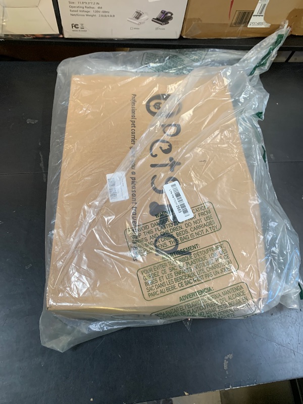 Photo 1 of Petskd Top and Side Expandable Pet Carrier 17x11x9.5 Inches Alaska Airline Approved, Soft-Sided Carrier for Small Cats and Dogs with Locking Safety Zippers and Anti-Scratch Mesh(Black)