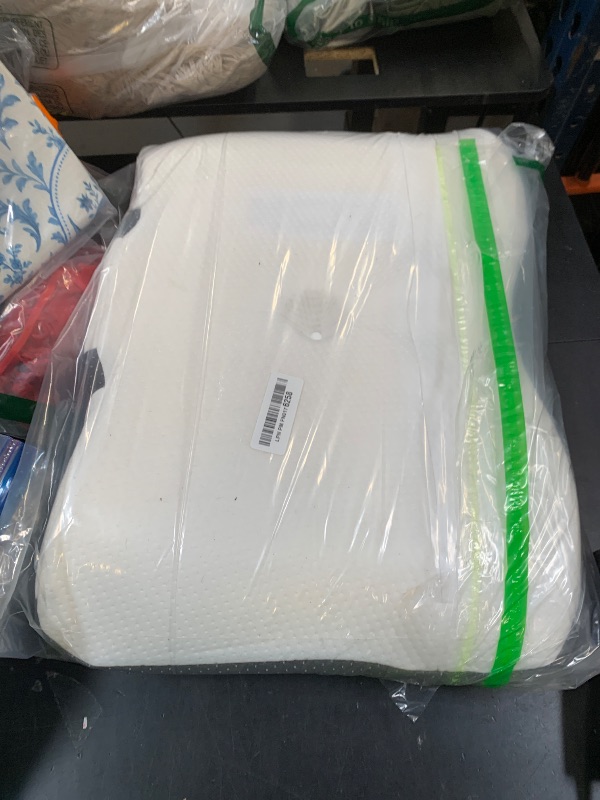 Photo 1 of Osteo Sustained Cervical Health Neck Pillow, Contour Zoned Design Ergonomic Pillow for Pain Relief, No-Temperature Affected Memory Foam Pillows, Cooling Pillow Support Side, Back, Stomach Sleeper