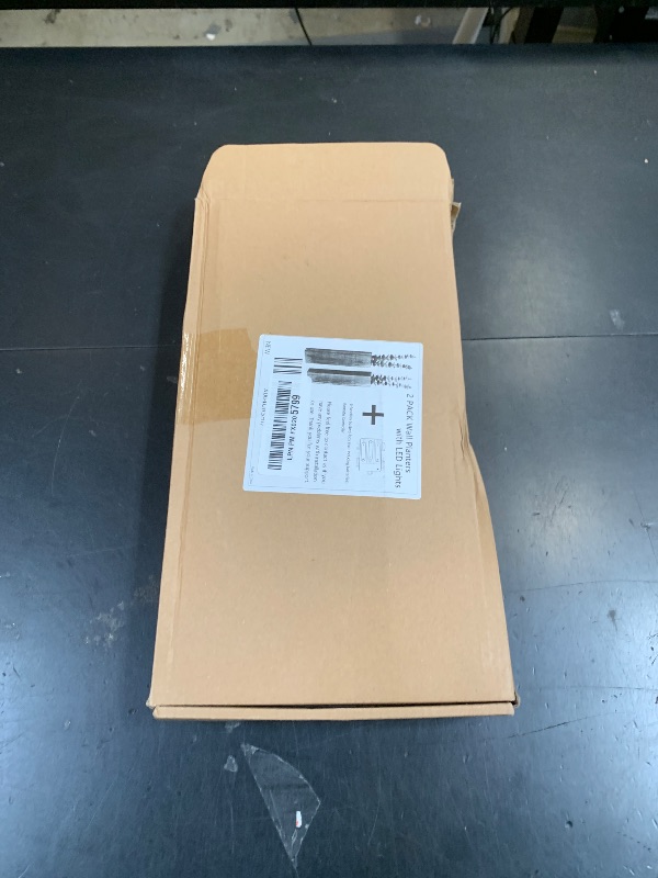 Photo 1 of MVOVM Artificial Eucalyptus with LED Lights Wall Planters Rustic Wall Decor with Lights Fake Vines for Home Decor Bedroom Living Room Bathroom Hanging Vase for Dried Flowers Faux Plants (Black)