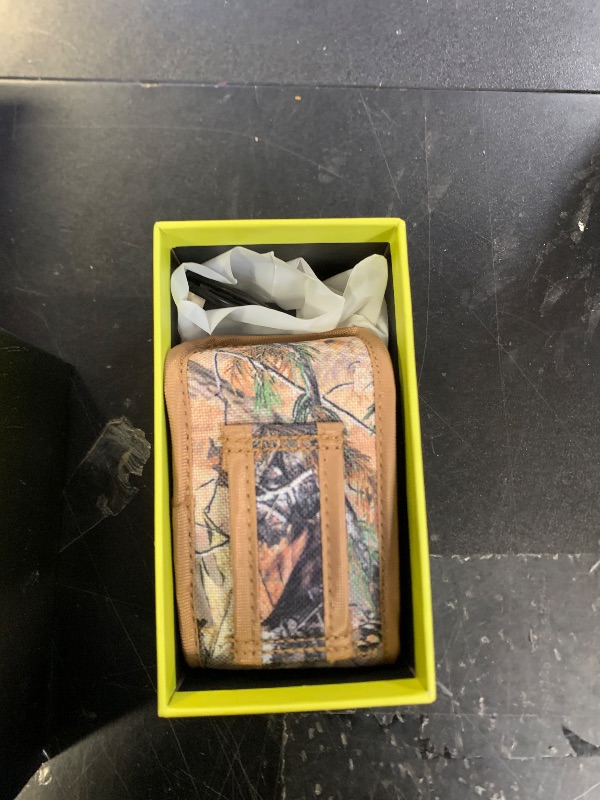 Photo 1 of TIDEWE Hunting Rangefinder Mini with Rechargeable Battery, 875Y Laser Range Finder 6.5X Magnification, Distance/Angle/Speed/Scan Multi Functional Waterproof Rangefinder with Case (Leaf Camo)