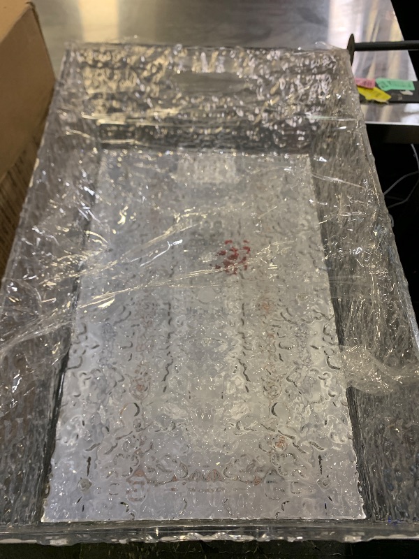 Photo 1 of Plastic Ice Bucket Beverage Tubs for Parties, 15Liter / 4 Gallon Large Clear Drink Tub for Champagne Beer Drink Wine Cocktails, 7 Colors LED Light Up with Remote, Leakproof