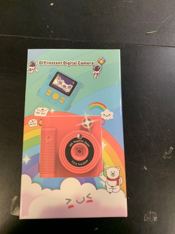 Photo 1 of FKATEEN Instant Print Camera for Kids, 1080P HD Kids Digital Cameras Instant Print Photos with 32GB SD Card, Christmas Birthday Gifts for 3 4 5 6 7 8 9 10 11 12 Year Old Girls Boys
