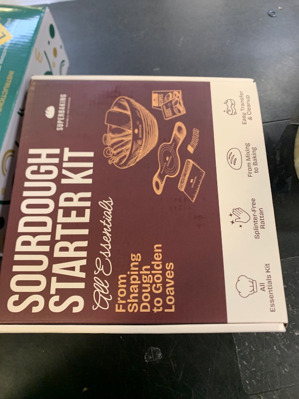 Photo 1 of Superbaking Banneton Bread Proofing Basket Set with Silicone Dough Sling, 9" Splinter-Free Proofing Basket, Non-Stick Dutch Oven Liner, Sourdough Starter Kit, Sourdough Bread Baking Supplies & Tools