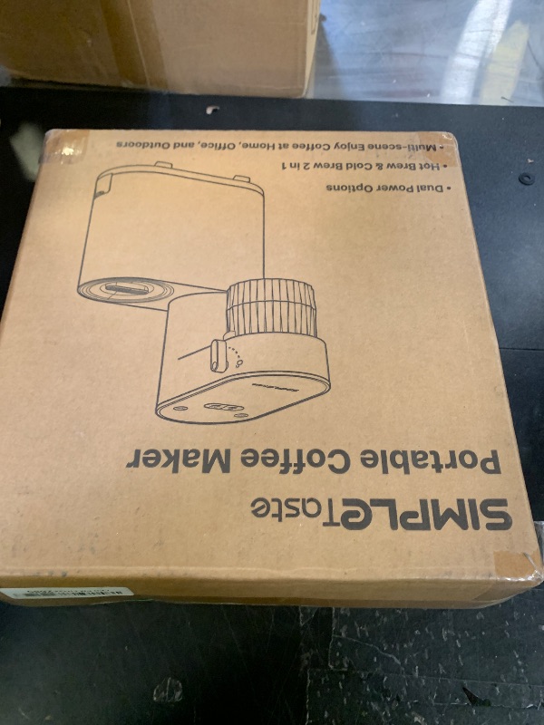 Photo 1 of SIMPLETASTE Espresso Machine 20 Bar, Portable Multifunction Coffee Maker with Hot and Cold Brew, Dual Power Options, 6.1oz Water Tank, Single Serve Brewer for Travel, Camping, Office, Home