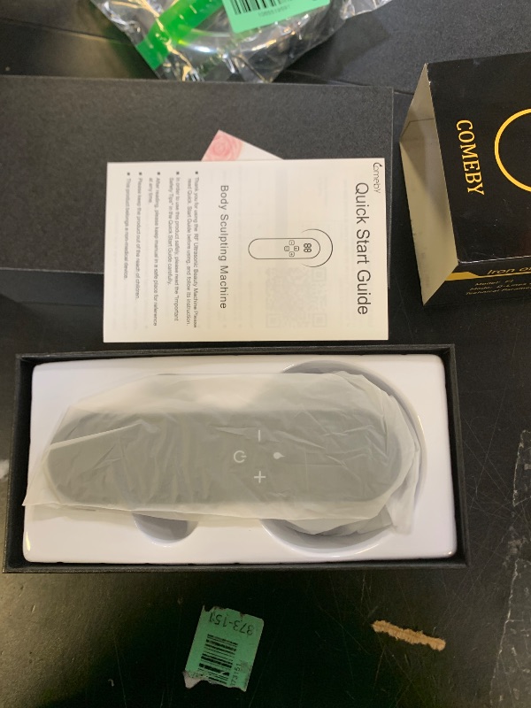 Photo 1 of COMEBY Body Sculpting Machine - Professional Handheld Cordless Cellulite Massager - Suitable for Belly, Neck, Legs, Hip, Arms (White)