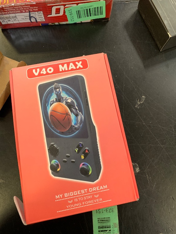 Photo 1 of GWALSNTH V40 MAX Retro Handheld Game Console, 40000 Games Preloaded 256G TF Card, Built-in 49+ Emulators, 4.0 Inch 4K HD IPS Screen, 4000mAh Battery, Portable Pocket Video Game Console (Green Color)