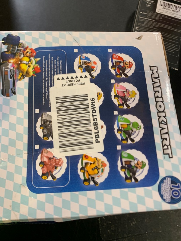 Photo 1 of TOMY Mario Kart Pull Back Racers - Nintendo Mario Toys Including Mario, Luigi, Wario, Princess Peach, Bowser, Toad, and Yoshi - 10 Count - Video Game Collectibles - Ages 5 Years and Up