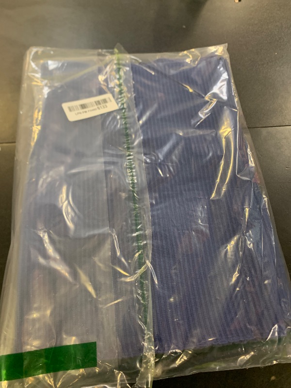 Photo 1 of DII Basic Everyday Ribbed Tabletop 100% Cotton, Placemat Set, 13x19, French Blue, 6 Piece