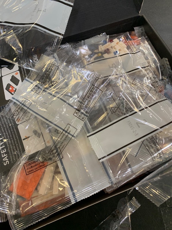 Photo 1 of FUNWHOLE City Gas-Station Lighting-Building-Bricks Set - Road Trip Modular Car Service Station Collection LED Light Building Set 1608 Pcs for Adults, Teen and Travelling Enthusiasts