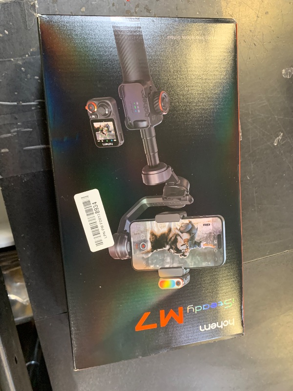 Photo 1 of Hohem iSteady M7 Gimbal Stabilizer for Smartphone, Magnetic AI Tracker Fill Light, Detachable Touchscreen Remote Controller, Built-in Extension Rod, 500g Payload Gimbal Stabilizer for iPhone Android Factory Sealed
