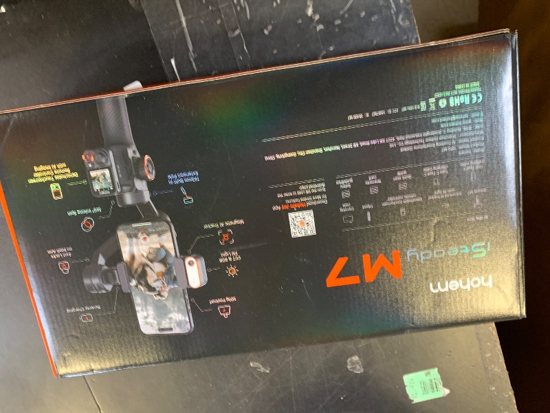 Photo 1 of Hohem iSteady M7 Gimbal Stabilizer for Smartphone, Magnetic AI Tracker Fill Light, Detachable Touchscreen Remote Controller, Built-in Extension Rod, 500g Payload Gimbal Stabilizer for iPhone Android Factory Sealed