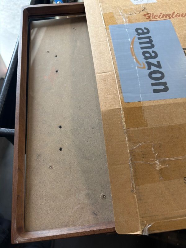 Photo 1 of *****FRAME DAMAGE****
Heimlove 16x20 Picture Frames Natural Walnut,Original Wood Hand Make Crafted Poster Frame with Mat to 11x14 Graduation Picture Display,Family Picture,Wedding Picture,Photo,Document Wall Mounted