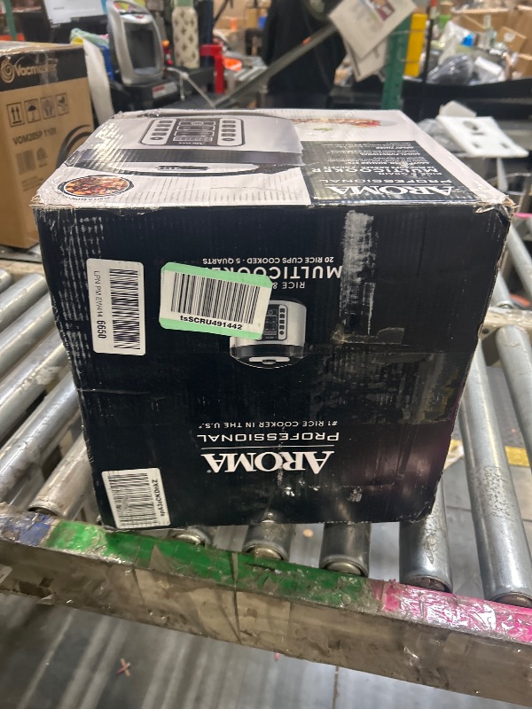 Photo 1 of *MINOR DAMAGE - USED*
Aroma Housewares AROMA® Professional 20-Cup (Cooked) / 5Qt. Digital Rice Cooker, Steamer, and Slow Cooker Pot with 10 Smart Cooking Modes, Including Sauté-then-Simmer®
