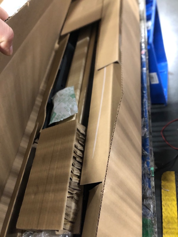 Photo 1 of **PARTIAL SET, ONLY 1 OF 2 BOXES**  Queen LED Velvet Bed Frame with 2 Storage Drawers&Hidden Headboard, Upholstered Platform Bed with Charging Station&Button Tufted Design, Wooden Slats Support, Box Spring Optional, Easy Assembly, Beige