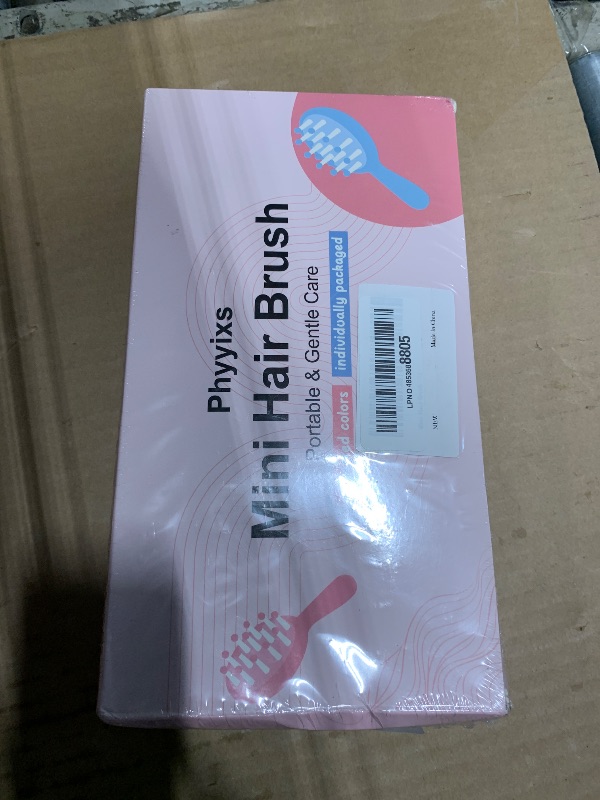 Photo 1 of *** NEW FACTORY *** Phyyixs 12 Pack Mini Detangling Brushes - 12 Colors for Wet & Dry Hair, Compact Travel Hairbrush for Teens & Adults, Perfect for Bridesmaid Gifts, Party Favors & Stocking Stuffers