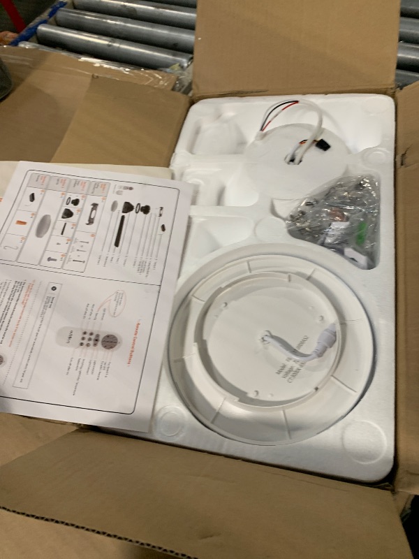 Photo 1 of ** MISSING REMOTE**
addlon Ceiling Fans with Lights, 42 Inch Low Profile Ceiling Fan with Light and Remote Control, Flush Mount, Reversible, 3CCT, Dimmable, Quiet, Black Small Ceiling Fan for Bedroom Indoor/Outdoor Use