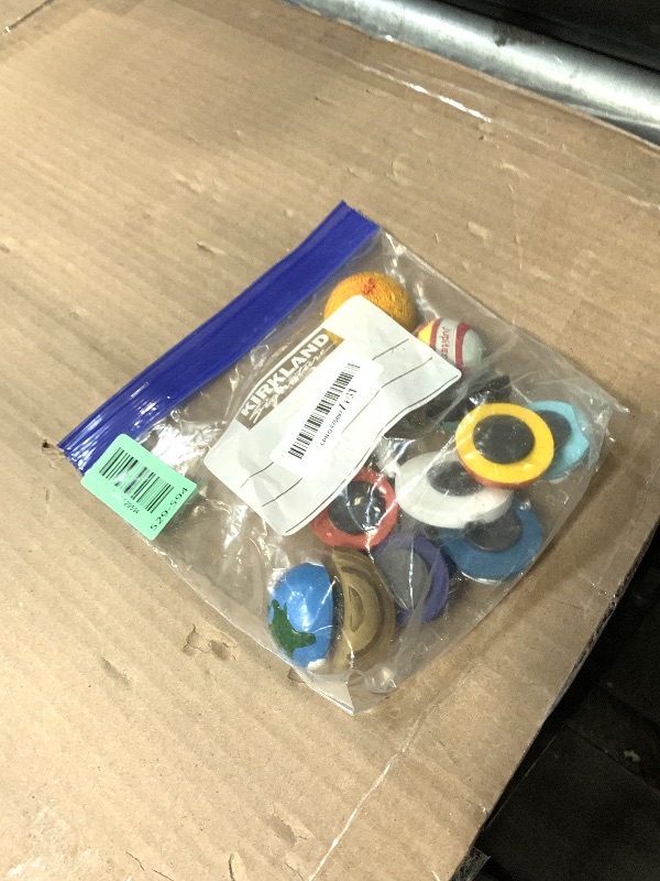 Photo 1 of **Some are chipped**
13PCS Space Magnet Set - 3D Solar System Planet Toys with Sun, 8 Planets, Moon, Pluto, Astronaut - Strong Magnets for Fridge, Lockers & Room Decor - Gift Box Included