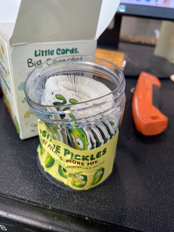 Photo 1 of ***MAJOR DAMAGE*** Christmas Pickle Gift For Women - Best Friend Gift For Teen - Funny Positive Pickle Affirmation Jar for Women, Teens, Kids - Stocking Stuffer - Trendy Teen Girl Gifts