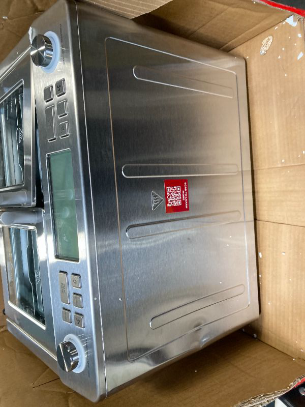 Photo 1 of ***DAMAGE MINOREmeril Lagasse Dual Zone 360 Air Fryer Oven Combo with French Door, 25 QT Extra Large, Cook Two Foods in Different Ways, Up to 60% Faster from Frozen to Finish