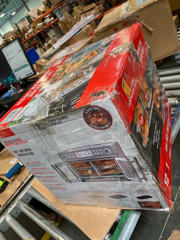 Photo 1 of ***DAMAGE MINOREmeril Lagasse Dual Zone 360 Air Fryer Oven Combo with French Door, 25 QT Extra Large, Cook Two Foods in Different Ways, Up to 60% Faster from Frozen to Finish