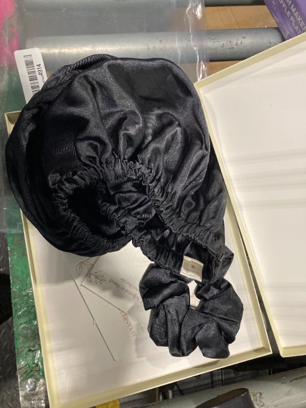 Photo 1 of ***SIMILAR PRODUCT// ONLY 1*** Satin Bonnet Silk Hair Bonnet for Sleeping, Sleep Bonnets for Women Large Wide Soft Band Sleep Cap for Curly Hair Braids