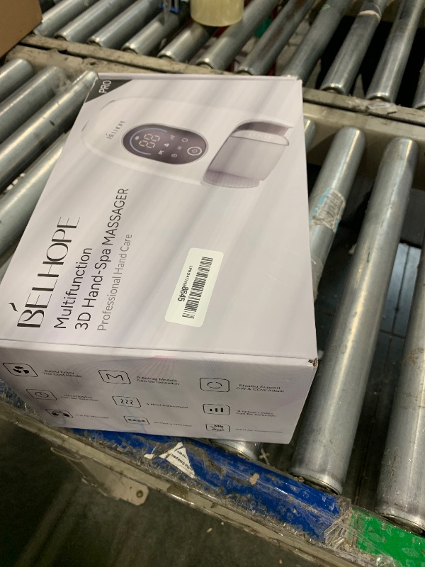 Photo 1 of ****IT DOESN'T TURN ON***Hand Massager with 9 Modes and 4 Heating Options for Hot and Cold Therapy Hand and Wrist Massager for Arthritis and Carpal Tunnel Relief, Hand Massager with Heat and Compression,Gift Christmas,White