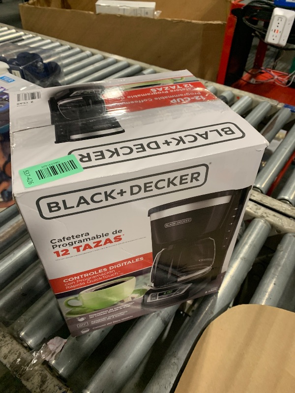 Photo 1 of ********.  BLACK+DECKER 12-Cup Digital Coffee Maker, Programmable, Washable Basket Filter, Sneak-A-Cup, Auto Brew, Water Window, Keep Hot Plate, Black