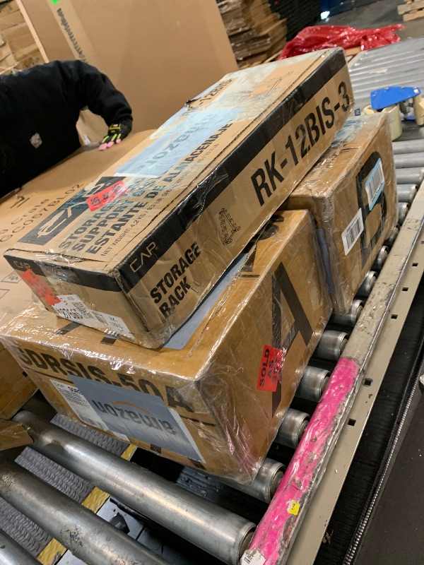 Photo 1 of ***UNKNOWN IF MISSING PART**** CAP Barbell 100 LB Rubber Coated Hex Dumbbell Hand Weight Set with Vertical Storage Rack | Black