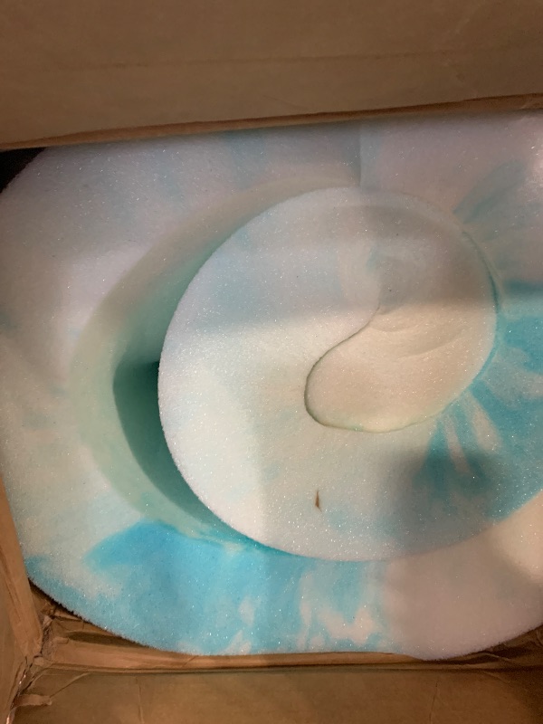 Photo 1 of ***similar item**** Linenspa 2 Inch Gel Swirl Memory Foam Mattress Topper – Cooling Gel Infused – Pressure Relieving Bed Topper - Mattress Pad – CertiPUR Certified - Full Size