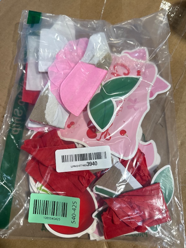 Photo 1 of 12 Pieces Cherry Birthday Party Decorations She's the Cherry on Top Happy Birthday Decorations Centerpieces Party Supplies Table Decorations for Baby Shower Wedding Bridal Shower Girls