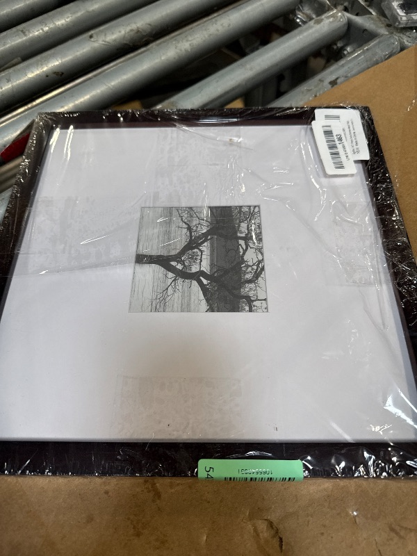Photo 1 of *USED*
Egofine 11x11 Picture Frame Covered by Plexiglass, Display Pictures 4x4/8x8 with Mat or 11x11 Without Mat Made of Solid Wood for Table Top Display and Wall Mounting Photo Frame, Walnut Color
