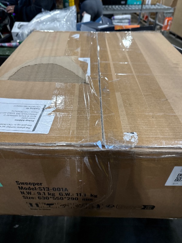 Photo 1 of ** SIMILAR IMAGE**VEVOR Walk-Behind Hand Push Floor Sweeper, 25.6" Sweeping Width Floor Sweeper Manual Non-Electric, 5-Gallon Waste Container, Angle & Height Adjustable Folding Handle for Walkway, Yard, Garage, Patio