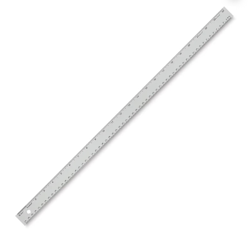 Photo 1 of ** SIMILAR IMAGE**Alumicolor Aluminum Standard Straight Edge with Non-Slip Back, 36 in, silver