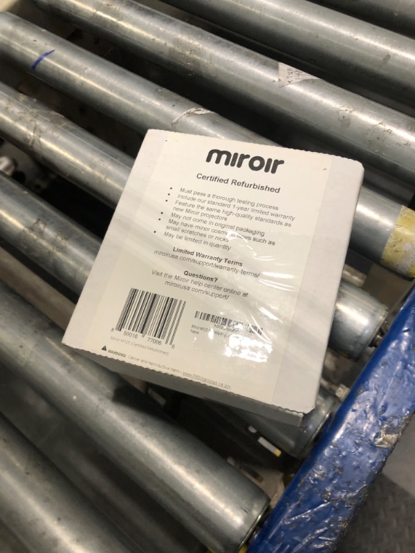 Photo 1 of (RENEWED) Miroir M125 LED Portable Projector ; 70" Image ; 854 x 480p Resolution; HDMI ; DLP Technology for clear and vivid images; 2 - Year Warranty; 1080p compatible