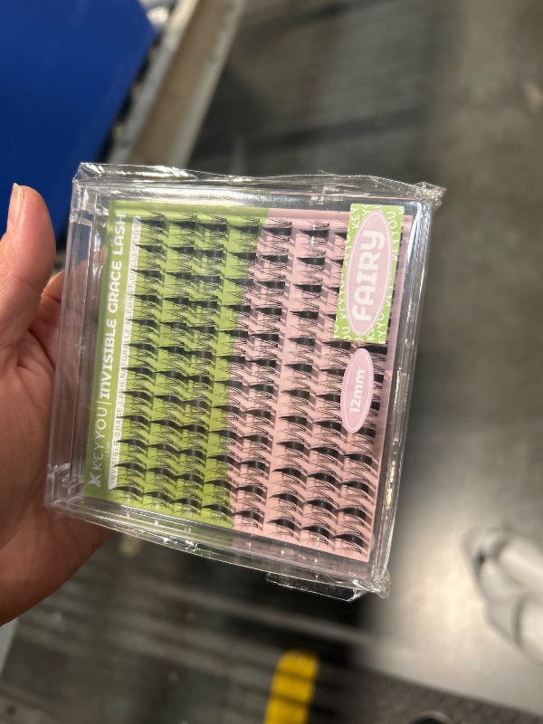 Photo 1 of *USED*
KEYYOU Fairy Lash Clusters 144Pcs D Curl 12MM Manga Lash Extension Eyelash Extension Wispy Natural Invisible Band Lash with Waterproof DIY Lash Extension at Home(Fairy-D-12MM)