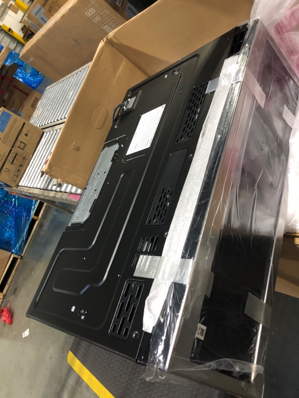 Photo 1 of **PARTS ONLY **SAMSUNG 1.1 Cu Ft Smart SLIM Over the Range Microwave Oven w/ 550 CFM Hood Vent, Wi-Fi, Voice Control, LED Light Bar, Sensor Cook, 1100 Watt, ME11A7710DS/AA, Fingerprint Resistant Stainless Steel