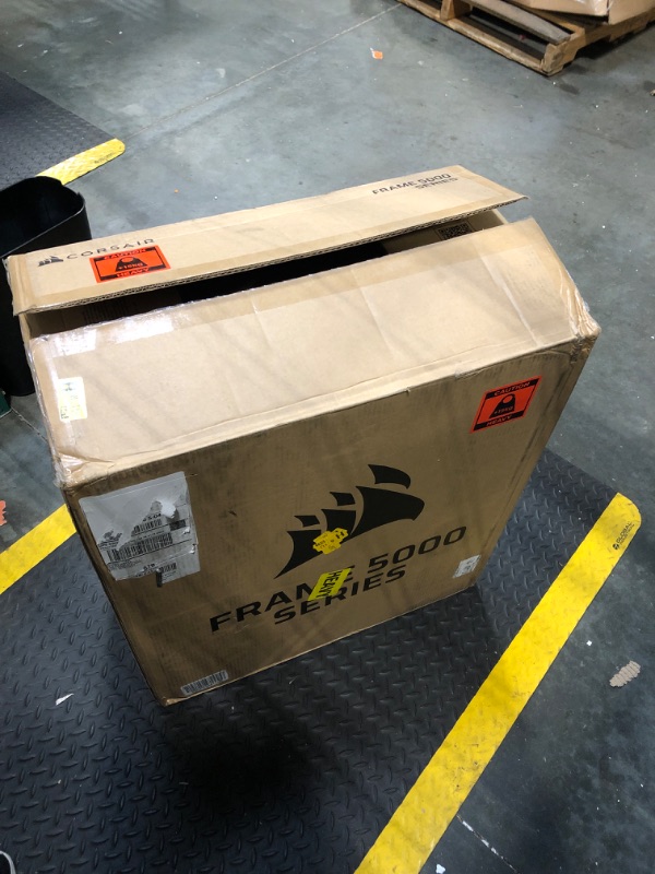 Photo 1 of *****NEW****CORSAIR Frame 5000D RS ARGB Modular High Airflow Mid-Tower PC Case – 4X Pre-Installed RS ARGB Fans, InfiniRail™ Fan Mounting System, ASUS BTF, MSI Project Zero, Gigabyte Project Stealth – Black