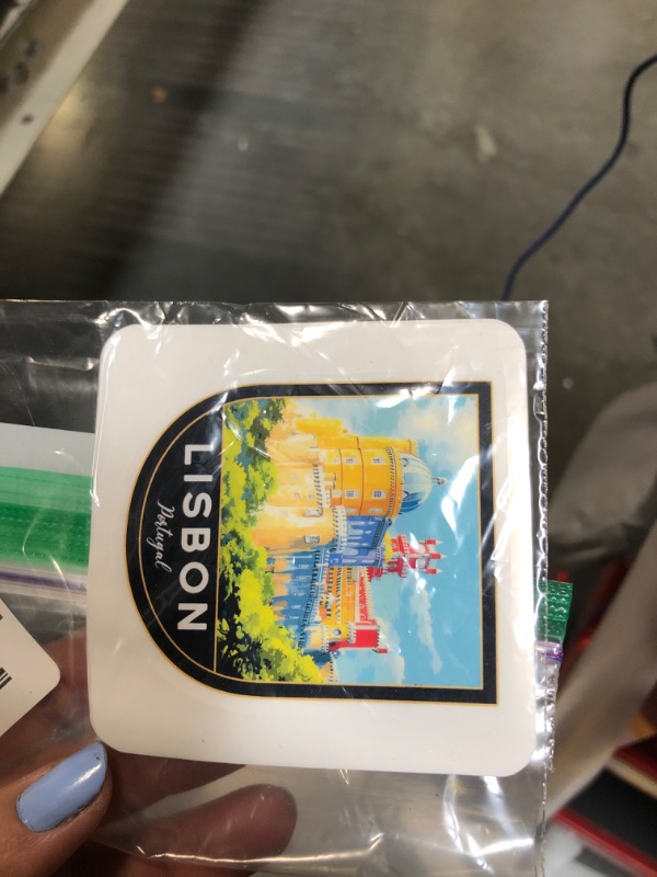 Photo 1 of (3 Pcs 3X3) Lisbon Portugal Stickers - Lisbon Travel Sticker - Portugal Travel Gift - Lisbon Souvenir - Decals for Luggage - Suitcase - Scrapbook - Laptop - Water Bottle