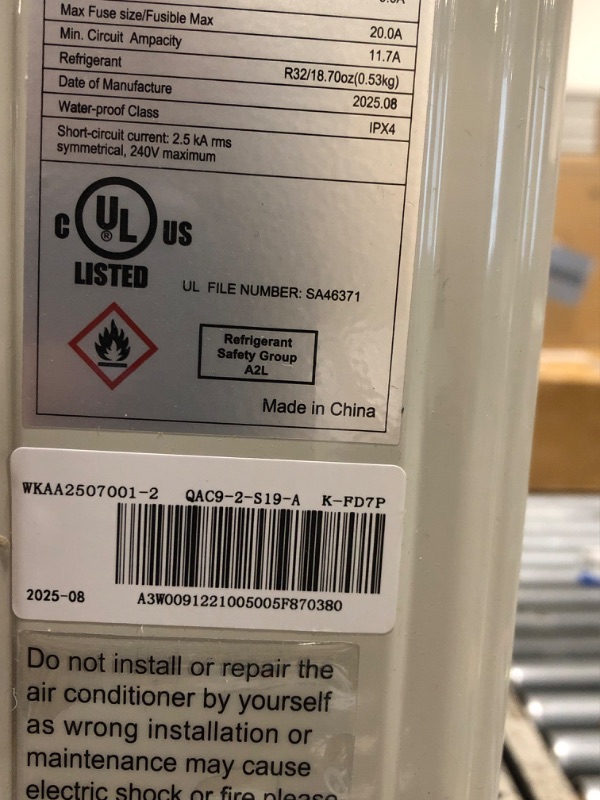 Photo 1 of *****MINOR DENT ON ONE OF THE SIDES******
Heat Pump System, White