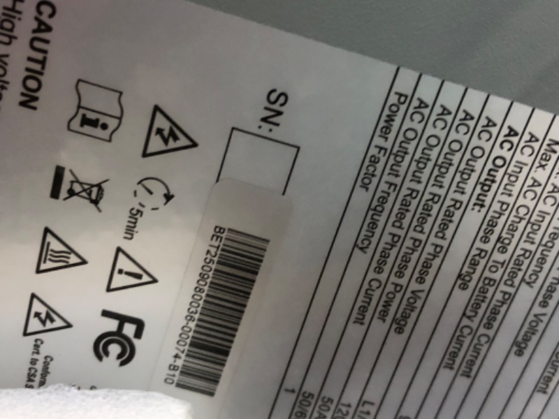 Photo 1 of ****FACTORY SEALED*****
Aninerel 12000W Hybrid Solar Inverter 48V DC to 120V/240V AC Split Phase, Pure Sine Wave, Built-in 2 MPPT Controller, Max. 220A Battery Charging, Support Parallel 6 Units, for Home On/Off-Grid systems