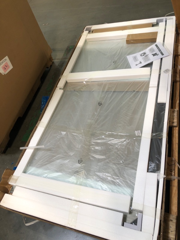 Photo 1 of *****FACTORY SEALED*****ENSO SENKA 56-60" W x 72" H Semi-Frameless Bypass Sliding Shower Door, Easy-to-Clean Treated Clear Tempered Glass, Matte Black