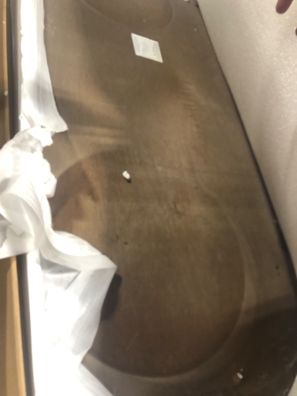 Photo 1 of ***JUST  BASE DINNING TABLE BASE *** /// ONLY BASE /// Acme Gamarya Contemporary Wood Oval Dining Table with Vertical Pattern in Oak  /// ONLY BASE ///