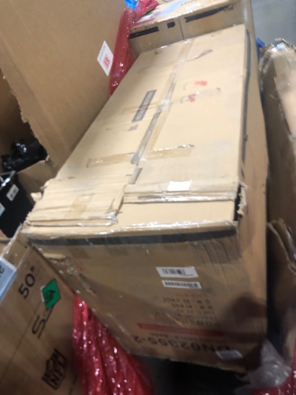 Photo 1 of ***JUST  BASE DINNING TABLE BASE *** /// ONLY BASE /// Acme Gamarya Contemporary Wood Oval Dining Table with Vertical Pattern in Oak  /// ONLY BASE ///