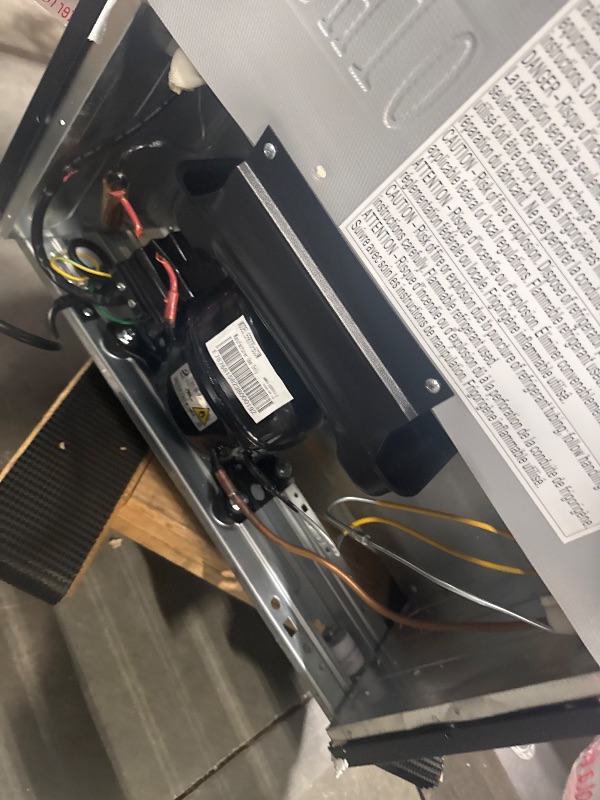 Photo 1 of  *********TURNS ON PERFECTLY******* Frigidaire, 2 Door Apartment Size Refrigerator with Freezer, 7.5 cu ft, Adjustable Spill-Proof Shelves, Door & Crisper Bins, Platinum Silver