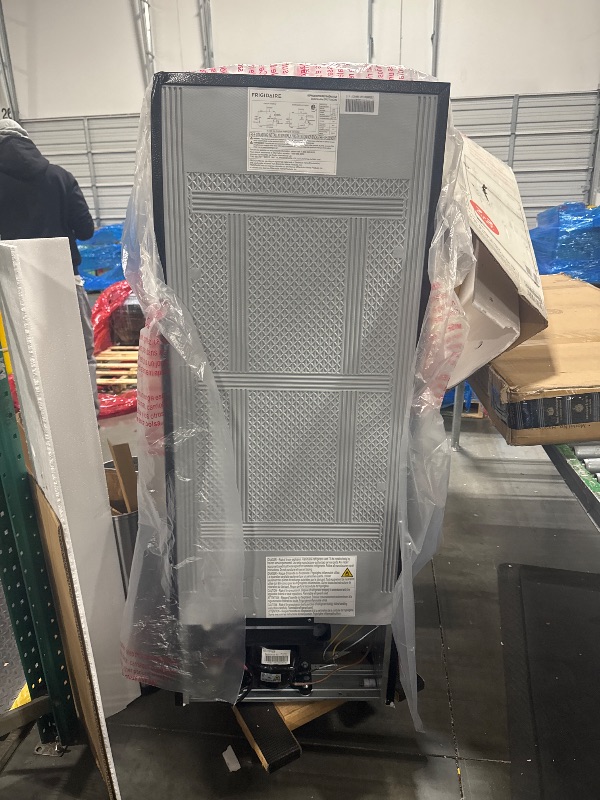 Photo 1 of  *********TURNS ON PERFECTLY******* Frigidaire, 2 Door Apartment Size Refrigerator with Freezer, 7.5 cu ft, Adjustable Spill-Proof Shelves, Door & Crisper Bins, Platinum Silver