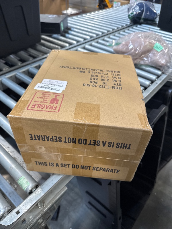 Photo 1 of 10 Pack Plastic Storage Bins with Lids, Stackable Plastic Storage Baskets for Organizing with Handles, Organizer Bins with Labels for Room, Craft, Containers for Pantry Organizers and Storage