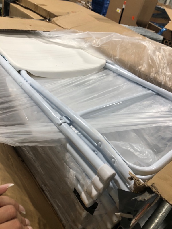 Photo 1 of *MINOR DAMAGE - USED*
Flash Furniture Hercules Set of 10 Indoor/Outdoor Heavy-Duty Plastic Folding Chairs, Foldable Commercial Stacking Chairs with 650-lb. Static Weight Capacity, White
