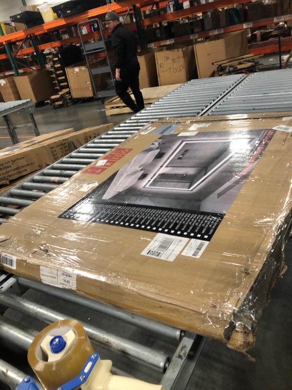 Photo 1 of ***The light is very soft.*** ISKM 50'' x 36' LED Mirror for Bathroom Lighted Vanity Mirror for Wall Front Lights + Backlit LED Bathroom Mirror Anti-Fog Tempered Glass ETL Listed