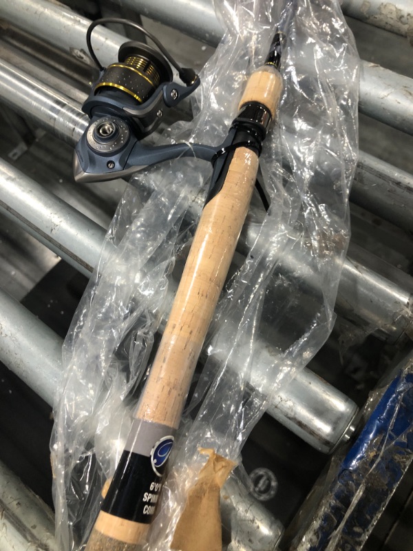 Photo 1 of *****broken at the tip***** Pflueger 6' President Spinning Reel and Rod Combo, Medium Light, 1-Piece Graphite Rod, Size 30 Reel, Aluminum Spool